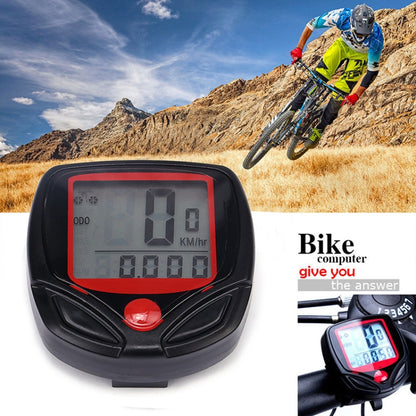 ภาษาอังกฤษกันน้ำ 14 ฟังก์ชั่น Cycle Computer LCD เครื่องวัดระยะทางวัดความเร็ว, SD-548B