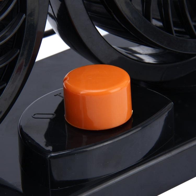 HUXIN HX-T304 10W 360 องศาปรับการหมุนสองหัวเสียงรบกวนต่ำมินิพัดลมไฟฟ้า,DC 24V, HX-T304