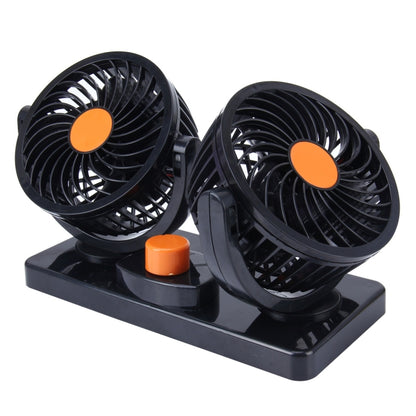 HUXIN HX-T304 10W 360 องศาปรับการหมุนสองหัวเสียงรบกวนต่ำมินิพัดลมไฟฟ้า,DC 24V, HX-T304