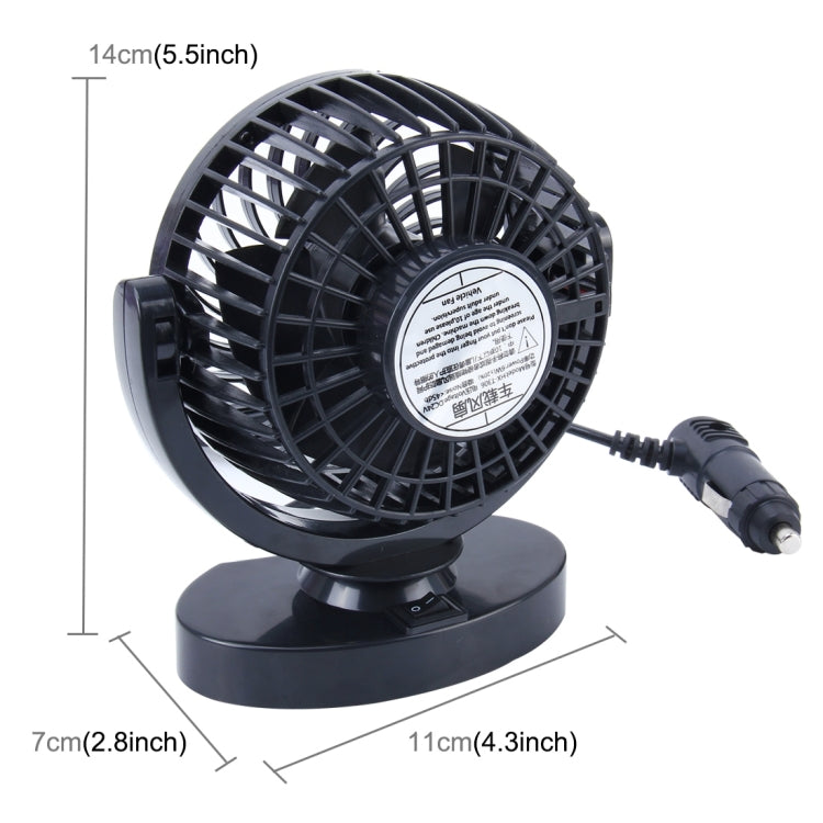 HUXIN HX-T306 6W 360 องศาปรับหมุนเสียงรบกวนต่ำมินิพัดลมไฟฟ้า, DC 24V, HX-T306