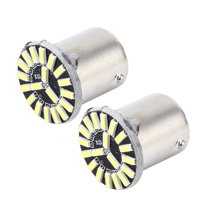2 ชิ้น 1156/BA15S 1 วัตต์ 50 LM 6000K ไฟเลี้ยวอัตโนมัติในรถยนต์พร้อมหลอดไฟ LED 19 SMD-4014, DC 12V, 1156/BA15S 1W
