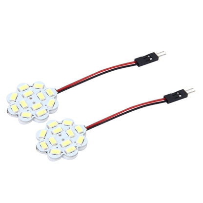 2 ชิ้น 3 วัตต์ 200 LM 6000 พันรูปดอกไม้รถออโต้ภายใน Doom ไฟอ่านหนังสือที่มี 12 SMD-5630 โคมไฟ LED Bicuspid และ T10 อะแดปเตอร์เคเบิ้ล DC 12 โวลต์, Flower Shape Reading Light