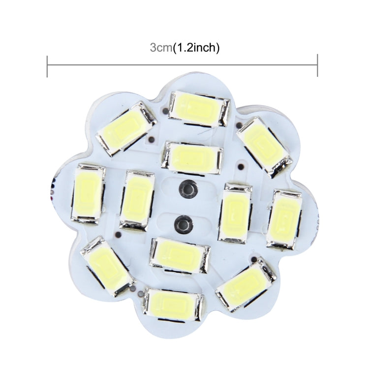 2 ชิ้น 3 วัตต์ 200 LM 6000 พันรูปดอกไม้รถออโต้ภายใน Doom ไฟอ่านหนังสือที่มี 12 SMD-5630 โคมไฟ LED Bicuspid และ T10 อะแดปเตอร์เคเบิ้ล DC 12 โวลต์, Flower Shape Reading Light
