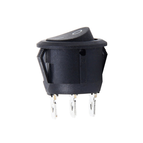 รถ Auto Universal DIY 3 พินรอบหมวก OFF-ON ปุ่มกด, 3 Pin