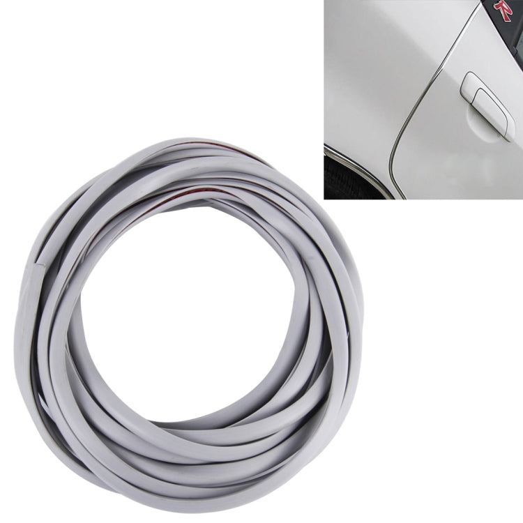 5m รถ แถบตกแต่ง PVC แถบตกแต่งโครเมี่ยมซีลประตูหน้าต่างซีล, Black, Grey, Blue, Red, Transparent, White