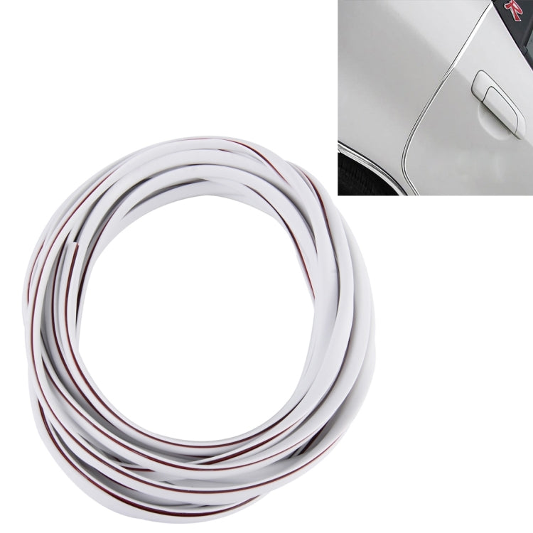 5m รถ แถบตกแต่ง PVC แถบตกแต่งโครเมี่ยมซีลประตูหน้าต่างซีล, Black, Grey, Blue, Red, Transparent, White