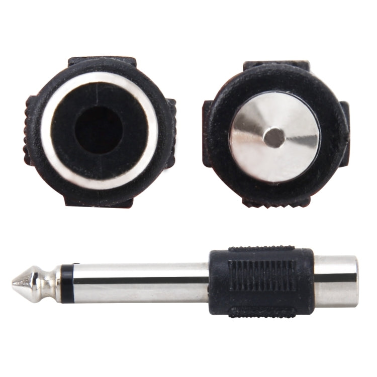 6.35 มม. ถึง RCA ชายหญิงปลั๊กอะแดปเตอร์เสียงสเตอริโอ, 6.35mm Male to RCA Female