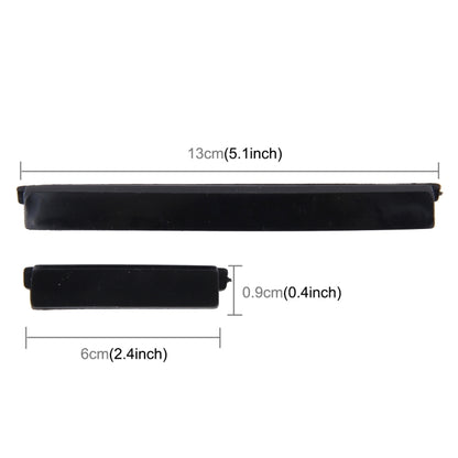 FR JG-031 8 ชิ้นยางรถประตูด้านข้างขอบป้องกันยามปกจดจ้องสติกเกอร์, Black, Transparent, White