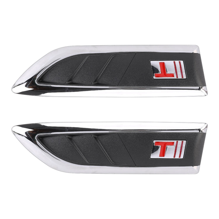 2 ชิ้นรถด้านข้างอากาศไหล Vent พิทักษ์สติ๊กเกอร์ตกแต่งปก, Side Air Intake Flow Vent Cover