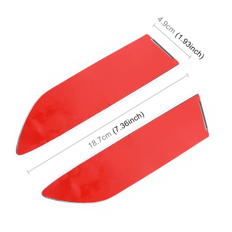2 ชิ้นรถด้านข้างอากาศไหล Vent พิทักษ์สติ๊กเกอร์ตกแต่งปก, Side Air Intake Flow Vent Cover