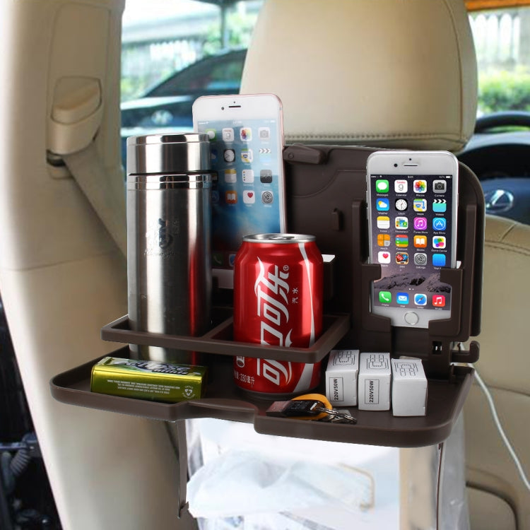 SHUNWEI SD-1509 รถ Auto Back Seat โต๊ะพับเครื่องดื่มอาหารถ้วยถาดผู้ถือขาตั้งโต๊ะอเนกประสงค์ถาดรับประทานอาหาร, SD-1509, Travel Dining Tray