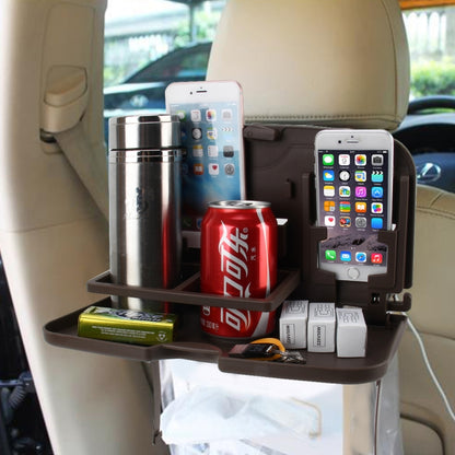 SHUNWEI SD-1509 รถ Auto Back Seat โต๊ะพับเครื่องดื่มอาหารถ้วยถาดผู้ถือขาตั้งโต๊ะอเนกประสงค์ถาดรับประทานอาหาร, SD-1509, Travel Dining Tray