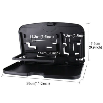 SHUNWEI SD-1509 รถ Auto Back Seat โต๊ะพับเครื่องดื่มอาหารถ้วยถาดผู้ถือขาตั้งโต๊ะอเนกประสงค์ถาดรับประทานอาหาร, SD-1509, Travel Dining Tray