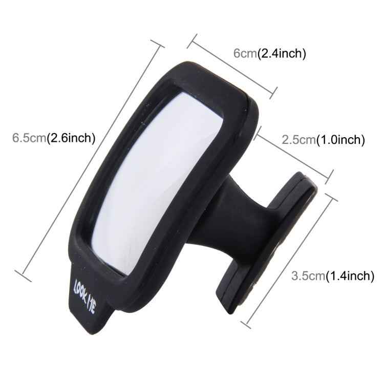 2 ชิ้น 270 องศามุมกว้างเลนส์แม่เหล็กปรับกระจกมองหลัง, 270 Degree Wide-angle Mirror