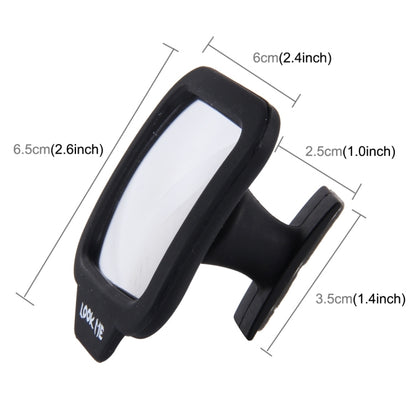 2 ชิ้น 270 องศามุมกว้างเลนส์แม่เหล็กปรับกระจกมองหลัง, 270 Degree Wide-angle Mirror