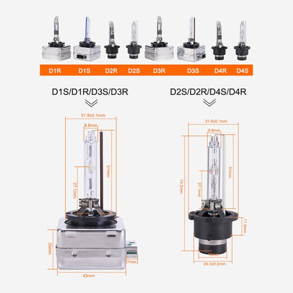 2 ชิ้น D1S 35 วัตต์ 3800 LM 8000K HID หลอดไฟซีนอนไฟโคมไฟ DC 12V, D1S