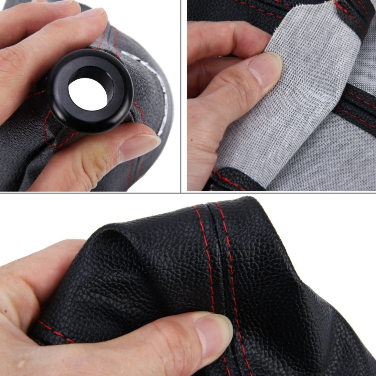 รถ Auto Universal หนังกันน้ำกันฝุ่นเบรคมือ SHIFT KNOB COVER, Cover 2