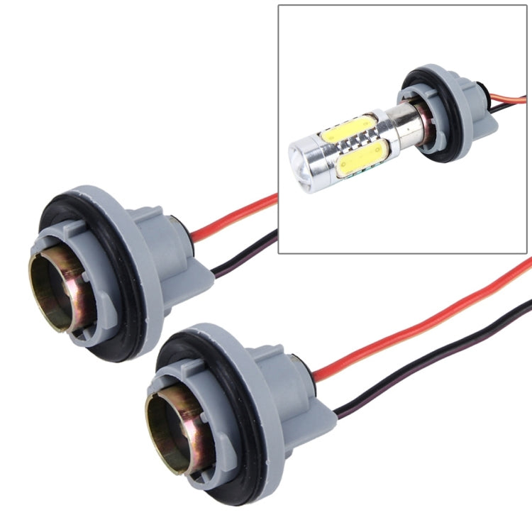 ที่วางซ็อกเก็ตหลอดไฟ LED อัตโนมัติสำหรับรถยนต์ 2 ชิ้น (ไม่รวมแสง), 1156, 7443, H1/H3, H4, H7, H8/H11