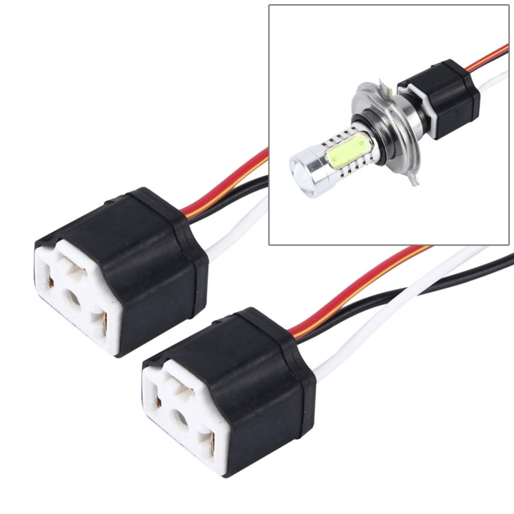 ที่วางซ็อกเก็ตหลอดไฟ LED อัตโนมัติสำหรับรถยนต์ 2 ชิ้น (ไม่รวมแสง), 1156, 7443, H1/H3, H4, H7, H8/H11