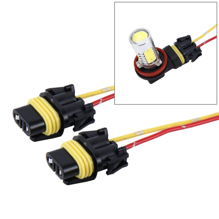 ที่วางซ็อกเก็ตหลอดไฟ LED อัตโนมัติสำหรับรถยนต์ 2 ชิ้น (ไม่รวมแสง), 1156, 7443, H1/H3, H4, H7, H8/H11