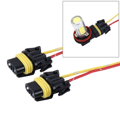 ที่วางซ็อกเก็ตหลอดไฟ LED อัตโนมัติสำหรับรถยนต์ 2 ชิ้น (ไม่รวมแสง), 1156, 7443, H1/H3, H4, H7, H8/H11