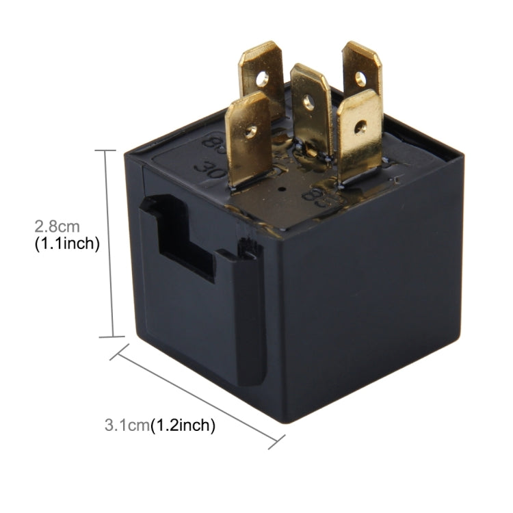 10 ชิ้น JD-1914 40 แอมป์ 12 โวลต์กันน้ำรถอัตโนมัติห้าปลั๊กรีเลย์, 40A