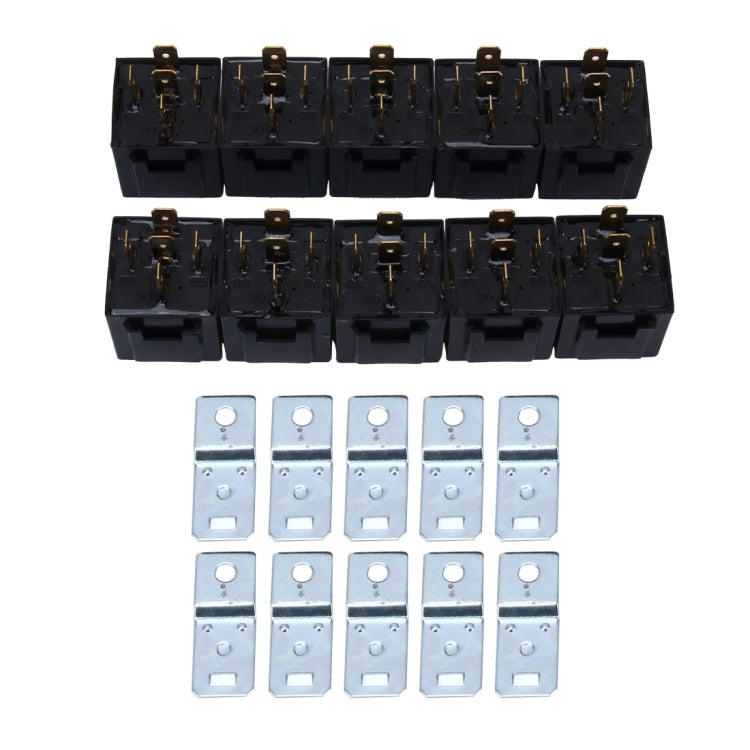 10 ชิ้น JD-1914 40 แอมป์ 12 โวลต์กันน้ำรถอัตโนมัติห้าปลั๊กรีเลย์, 40A