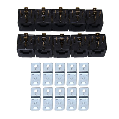 10 ชิ้น JD-1914 40 แอมป์ 12 โวลต์กันน้ำรถอัตโนมัติห้าปลั๊กรีเลย์, 40A
