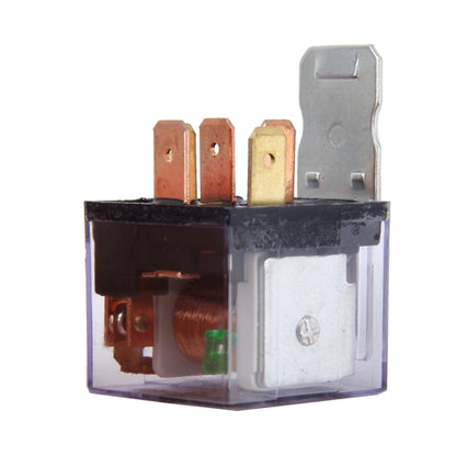 10 ชิ้น JD-1914 80 แอมป์ 12 โวลต์กันน้ำรถอัตโนมัติห้าปลั๊กรีเลย์พร้อมไฟเตือน, 80A with Light