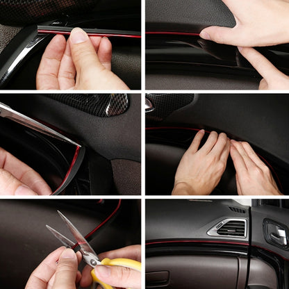 5 M Trim สำหรับ DIY รถยนต์ภายในรถภายนอก Moulding Trim ตกแต่งเส้นแถบฟิล์ม Scraper