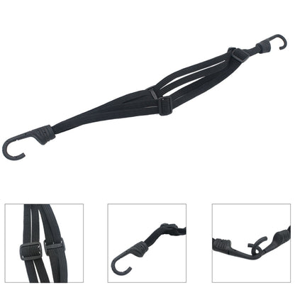 เชือกติดหมวกกันน็อคมอเตอร์ไซค์แบบยืดหยุ่นพร้อมตะขอ 2 อัน ความยาว: 60 ซม, Elastic Fix Helmet Rope