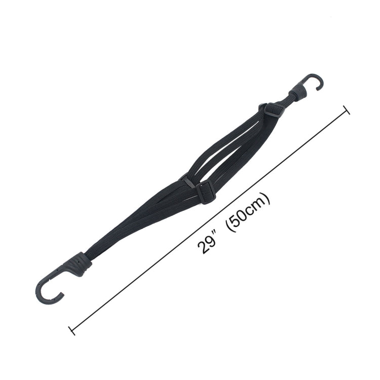 เชือกติดหมวกกันน็อคมอเตอร์ไซค์แบบยืดหยุ่นพร้อมตะขอ 2 อัน ความยาว: 60 ซม, Elastic Fix Helmet Rope