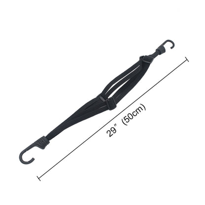 เชือกติดหมวกกันน็อคมอเตอร์ไซค์แบบยืดหยุ่นพร้อมตะขอ 2 อัน ความยาว: 60 ซม, Elastic Fix Helmet Rope