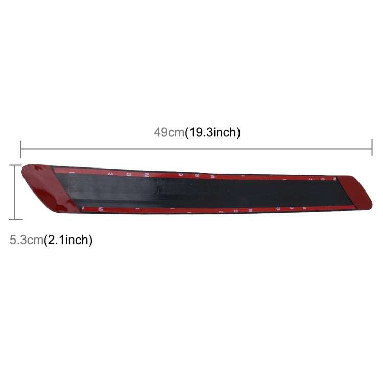 4 ชิ้น Universal Car Auto พลาสติกห่อยางด้านหน้าด้านหลังกันชน Guard Protector Strip สติกเกอร์