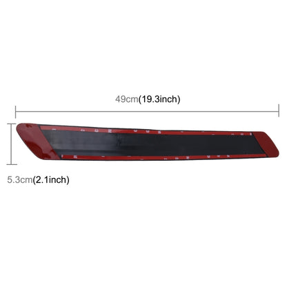 4 ชิ้น Universal Car Auto พลาสติกห่อยางด้านหน้าด้านหลังกันชน Guard Protector Strip สติกเกอร์