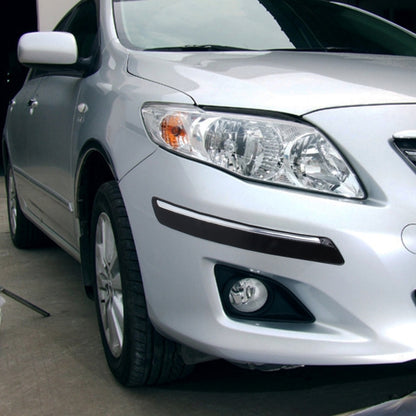 4 ชิ้น Universal Car Auto พลาสติกห่อยางด้านหน้าด้านหลังกันชน Guard Protector Strip สติกเกอร์