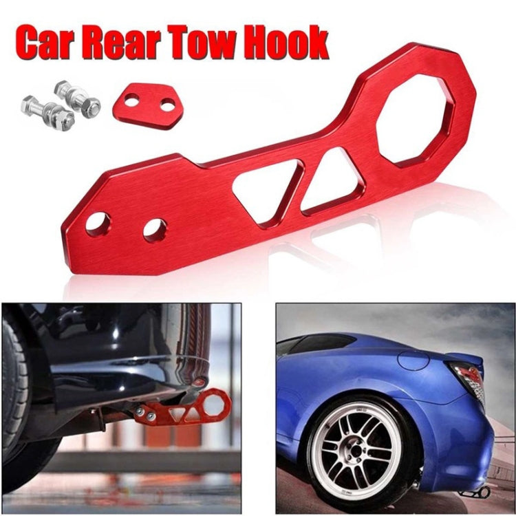 อลูมิเนียมอัลลอยด์ด้านหลังลากจูงตะขอพ่วงแหวนสำหรับ Universal Car Auto 2 x รูสกรู