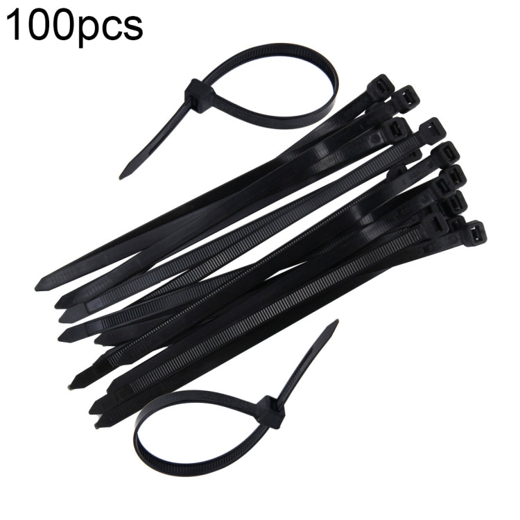 100 ชิ้น/แพ็ค 8 มม.* 200 มม.สายผูกไนลอน, 8mm*200mm Black