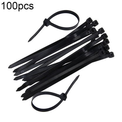 100 ชิ้น/แพ็ค 8 มม.* 200 มม.สายผูกไนลอน, 8mm*200mm Black