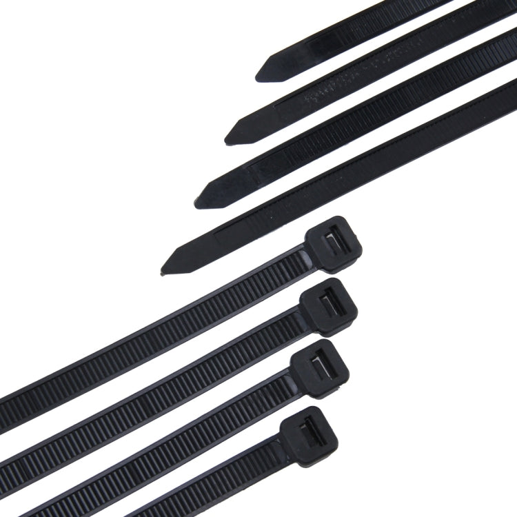 100 ชิ้น/แพ็ค 8 มม.* 200 มม.สายผูกไนลอน, 8mm*200mm Black