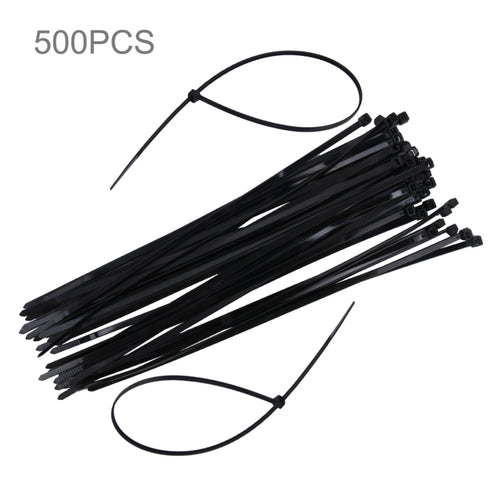 500 ชิ้น/แพ็ค 4 มม.* 300 มม.สายผูกไนลอน, 4mm*300mm Black