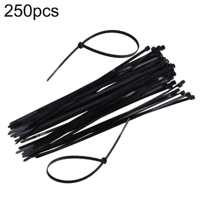 250 ชิ้น/แพ็ค 5 มม.* 300 มม.สายผูกไนลอน, 5mm*300mm Black, 5mm*300mm White