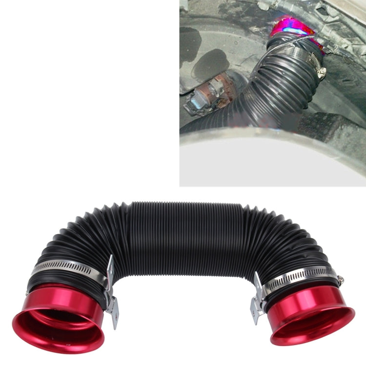 Car Auto Universal Tube Air Filter ระบบฉีดอากาศเย็นแบบปรับได้ท่อไม่มีตัวกรองอากาศ