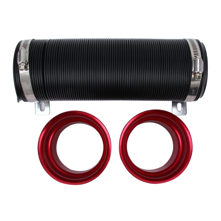 Car Auto Universal Tube Air Filter ระบบฉีดอากาศเย็นแบบปรับได้ท่อไม่มีตัวกรองอากาศ