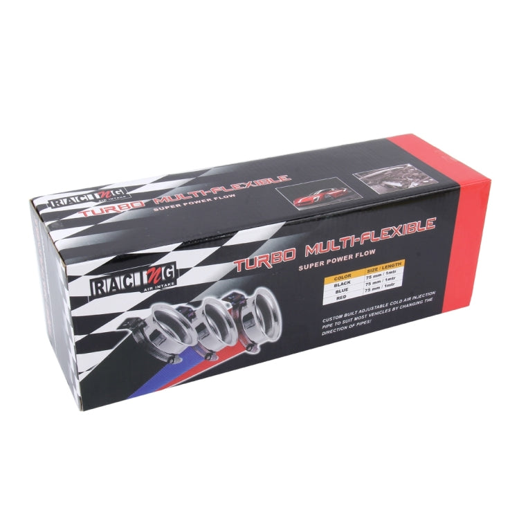 Car Auto Universal Tube Air Filter ระบบฉีดอากาศเย็นแบบปรับได้ท่อไม่มีตัวกรองอากาศ