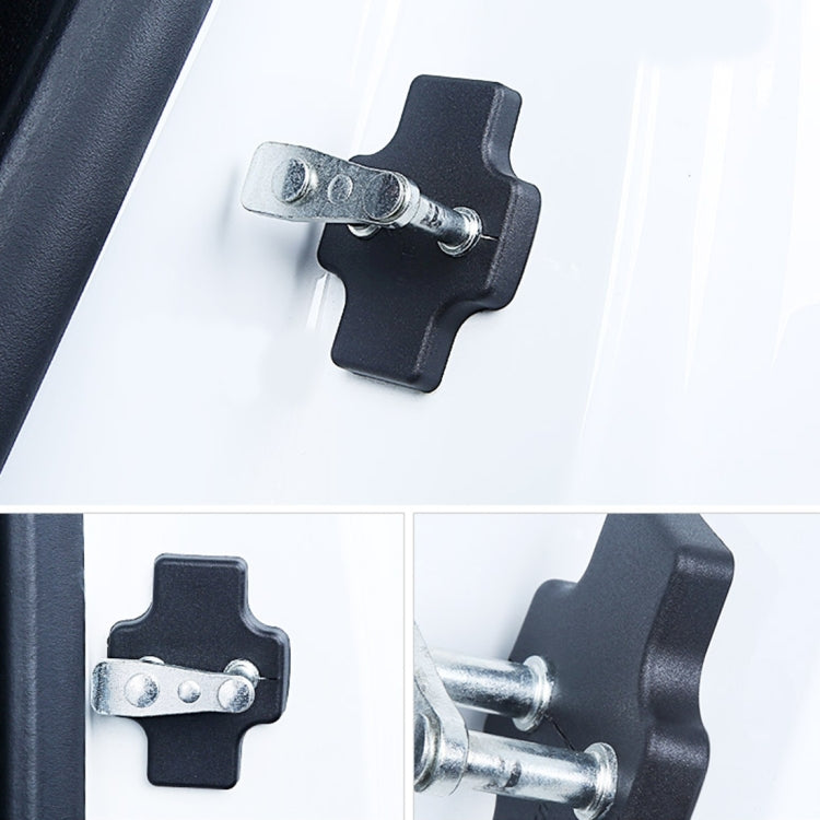 4 ชิ้นรถประตูล็อคหัวเข็มขัดตกแต่ง Rust Guard สำหรับ BaoJun Chery SGMW Chevrolet HuaCheng ZhongHua, For BaoJun