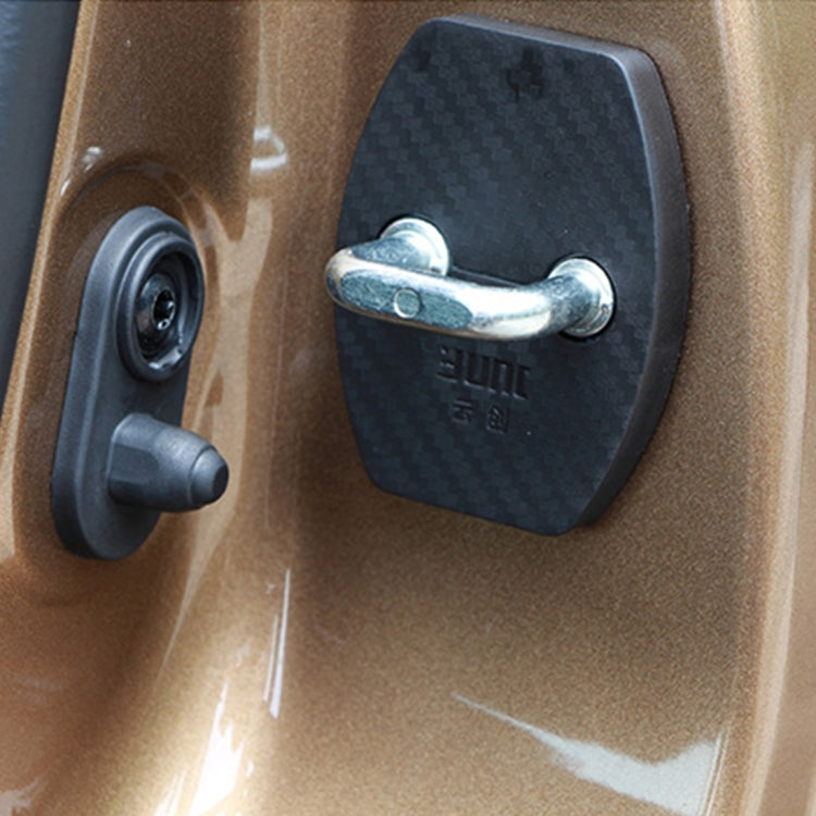 4 ชิ้นรถประตูล็อคหัวเข็มขัดตกแต่ง Rust Guard สำหรับ Aeolus A30 BYD Surui BYD Qin, For Aeolus A30
