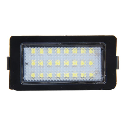 ไฟป้ายทะเบียน PCS Canbus 2 ดวงพร้อมหลอดไฟ SMD-3528 24 ดวงสำหรับ BMW E38, For BMW E38