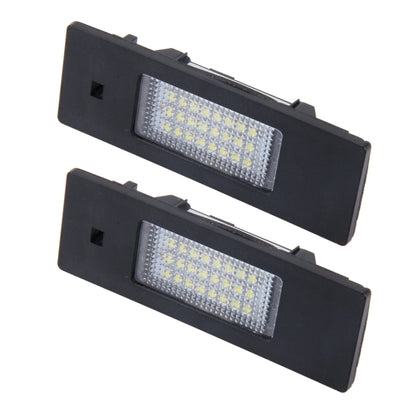 ไฟส่องป้ายทะเบียน PCS 2 ดวงพร้อมหลอดไฟ SMD-3528 24 ดวงสำหรับ BMW E87, For BMW E87