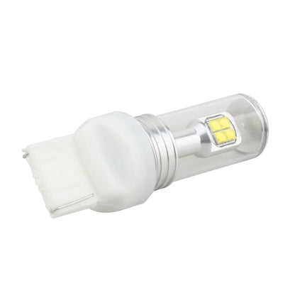 2 ชิ้น 7440 40 วัตต์ 800 LM 6000K ไฟเลี้ยวรถไฟสำรองไฟเบรกพร้อมหลอดไฟ CREE 8 ดวง DC 12V, 7440